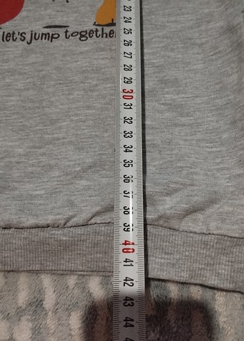 Gri Baskılı Erkek Sweatshirt - Görsel 4