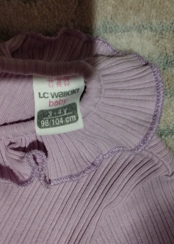 Mor Bebek Kız Uzun Kollu Düğmeli Takım - Görsel 6