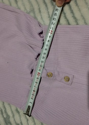 Mor Bebek Kız Uzun Kollu Düğmeli Takım - Görsel 2