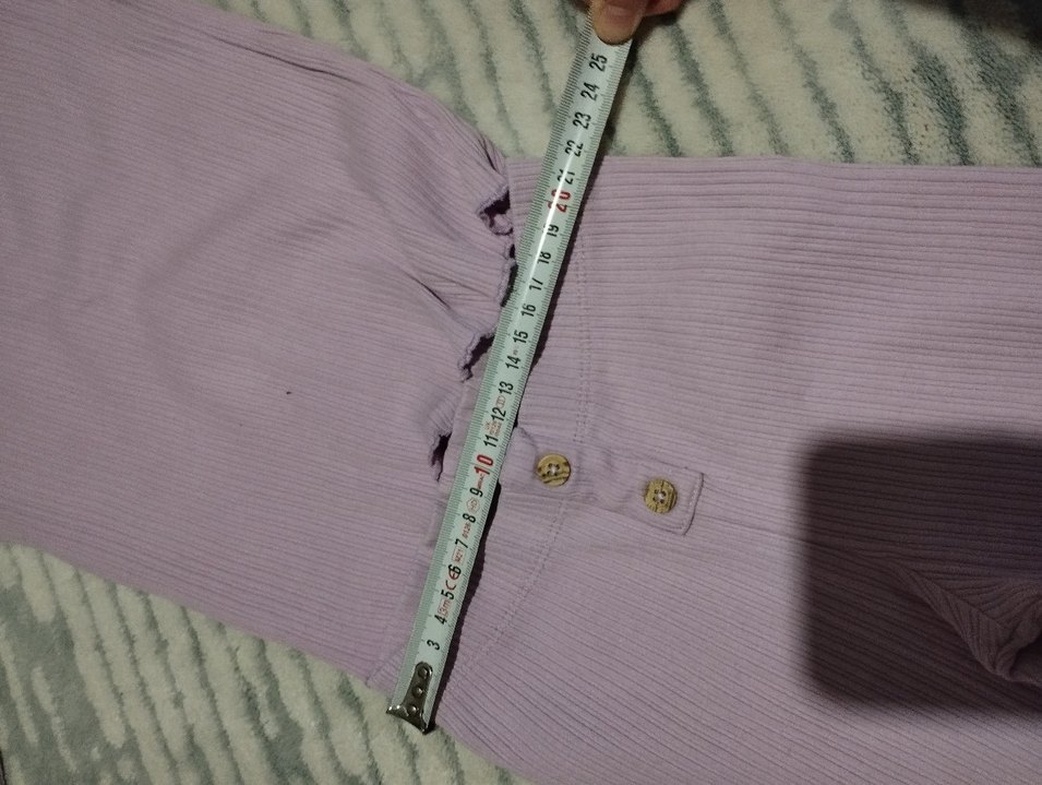 Mor Bebek Kız Uzun Kollu Düğmeli Takım - Görsel 2