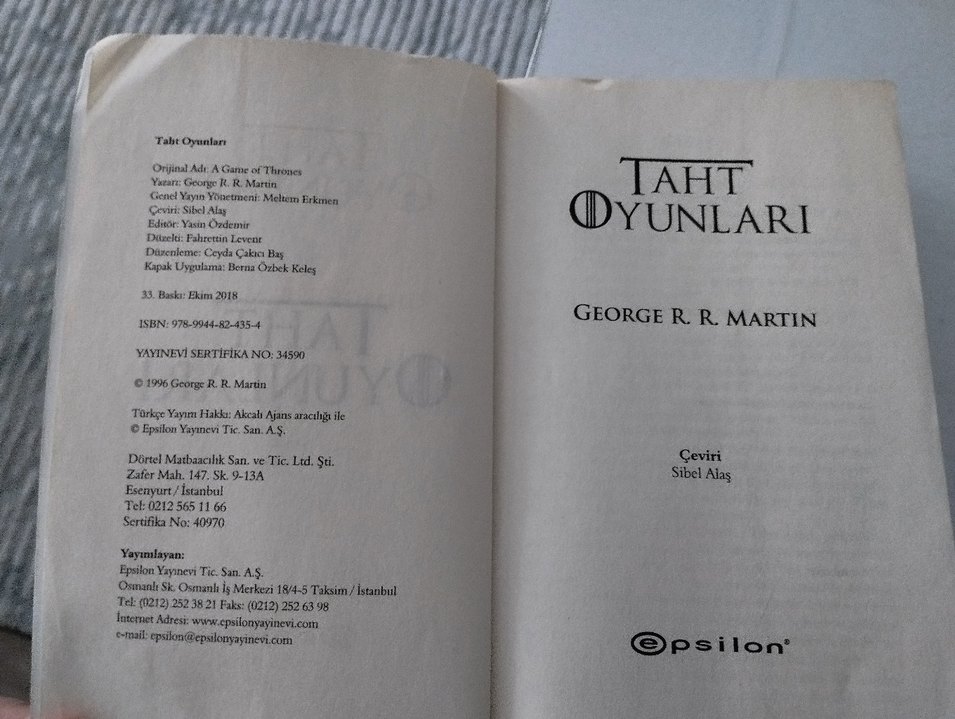 Taht Oyunları - George R.R. Martin - Görsel 2