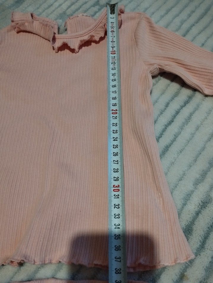 Pembe Düğmeli Bebek Kız Takımı - Görsel 3