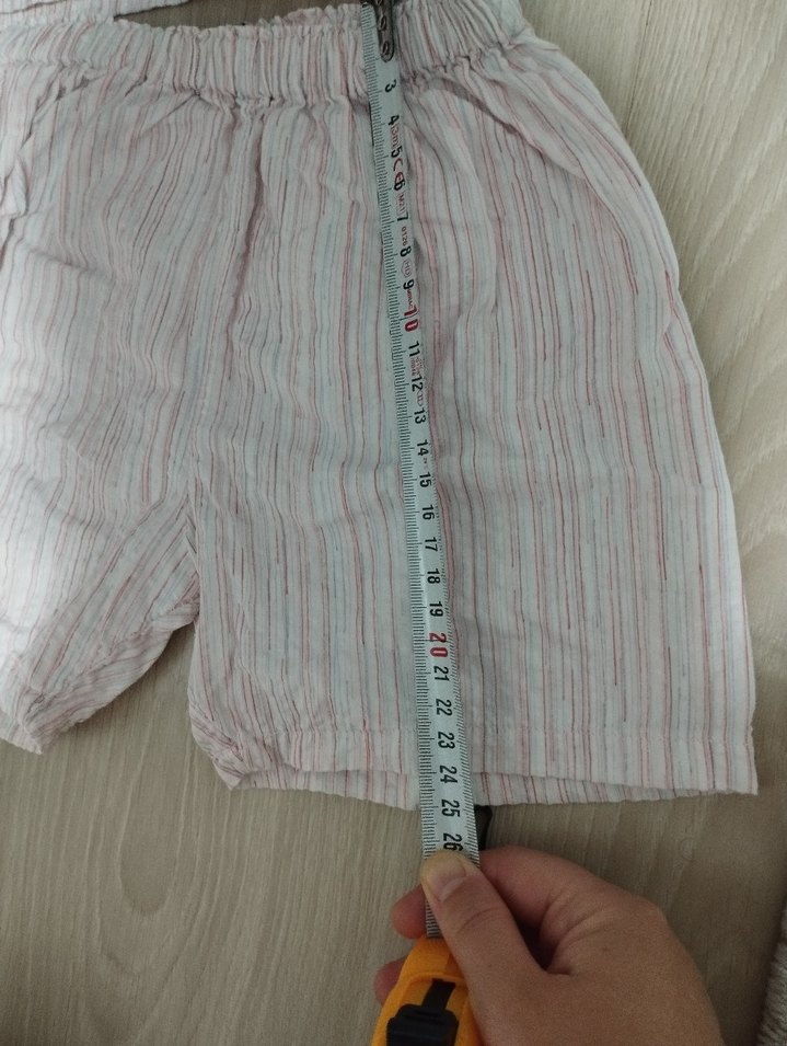 Kız Çocuk Beyaz Keten Düğmeli Straplez Bluz - Görsel 5