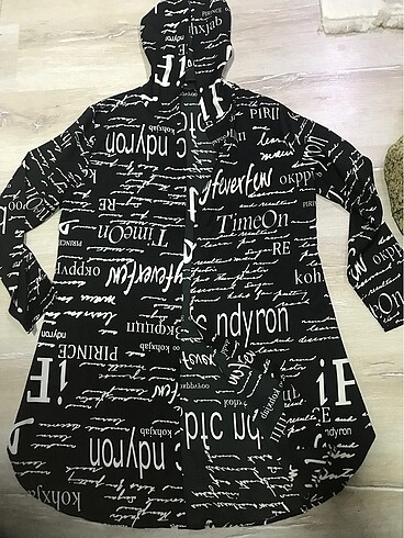 m Beden Bluz tunik kapüşonlu model