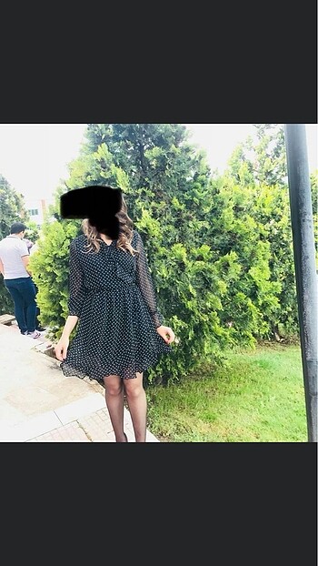 Puantiyeli elbise
