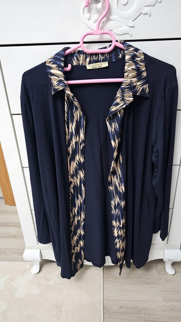 Kadın 3lü Takım Lacivert Yeni 52 L beden - Görsel 2