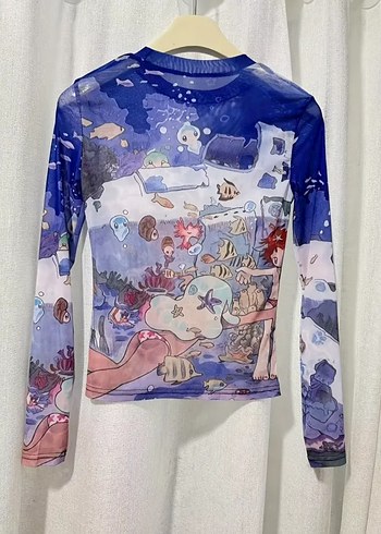 Transparen Tül Üst - Görsel 2