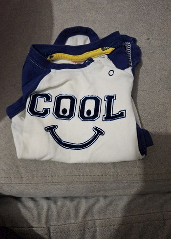 Uzun Kollu Fermuarlı Mavi Bebek Body - Görsel 5