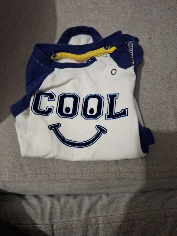 Uzun Kollu Fermuarlı Mavi Bebek Body - Görsel 5