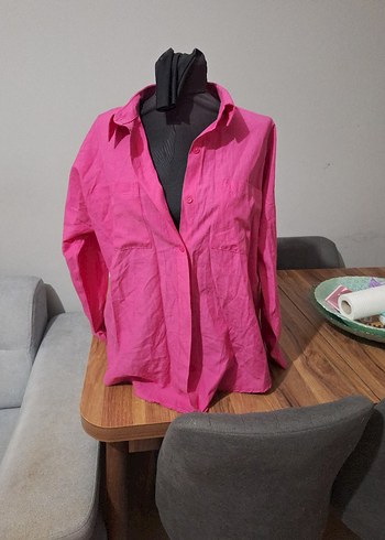 fusya renk bayan gömlek m beden - Görsel 2
