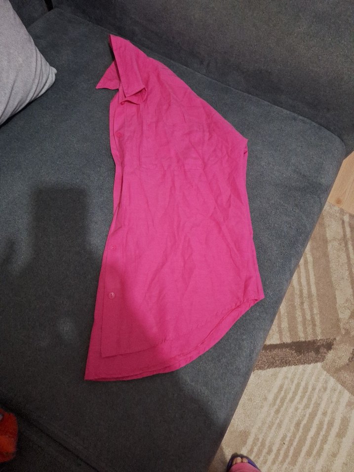 fusya renk bayan gömlek m beden - Görsel 5