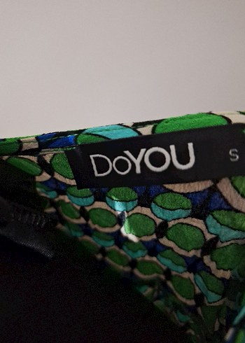 Yeşil V Yaka Uzun Bohem Elbise - Görsel 9