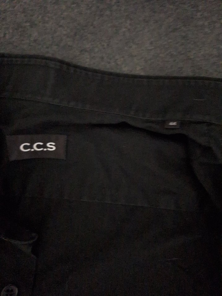 Siyah Regular Fit Keten Erkek Gömlek - Görsel 4