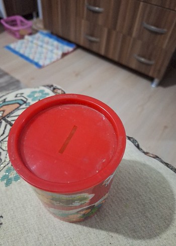 Çocuklar için Renkli Kırmızı kumbara - Görsel 6