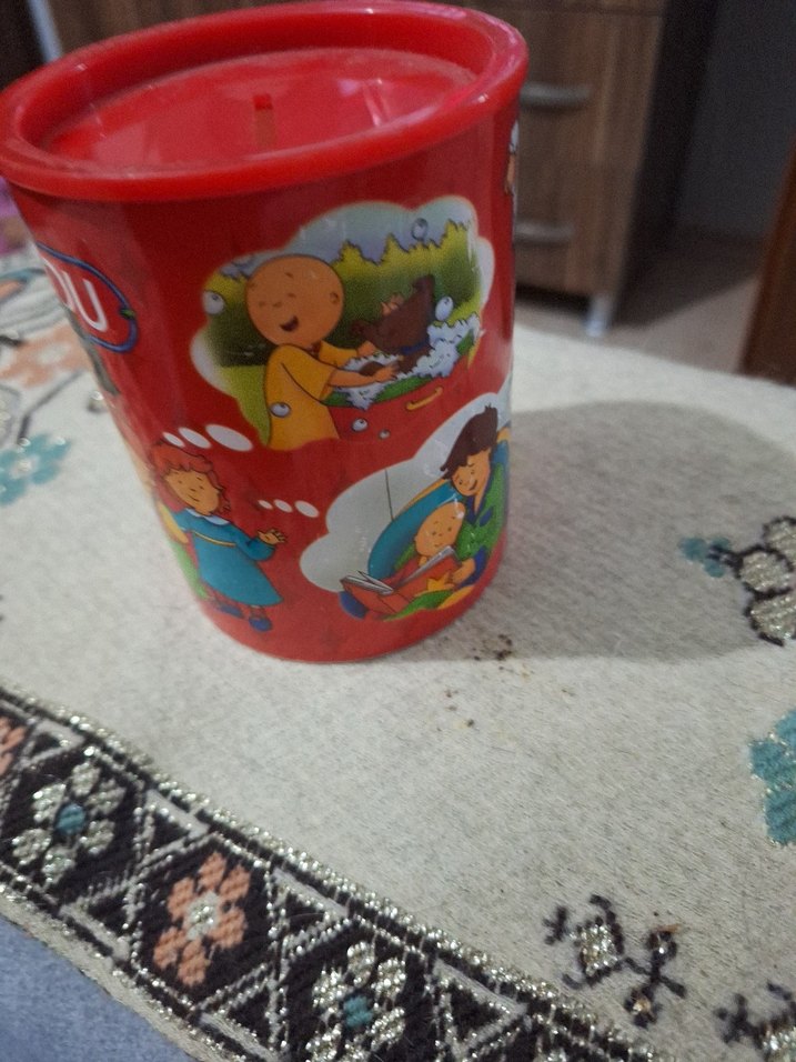 Çocuklar için Renkli Kırmızı kumbara - Görsel 4