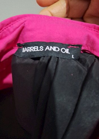 fusya renk uzun kol uzun gomlek - Görsel 7