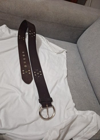 Kahverengi Deri Tokalı Kadın Kemer - Görsel 4