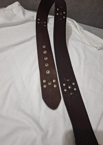 Kahverengi Deri Tokalı Kadın Kemer - Görsel 3