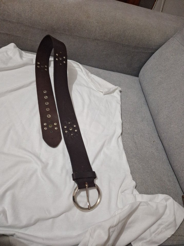 Kahverengi Deri Tokalı Kadın Kemer - Görsel 4