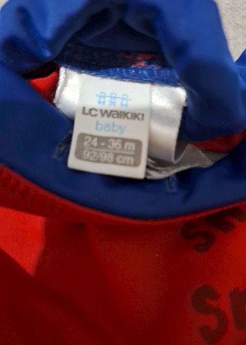 Erkek Çocuk Kırmızı Baskılı Şort Mayo - Görsel 3