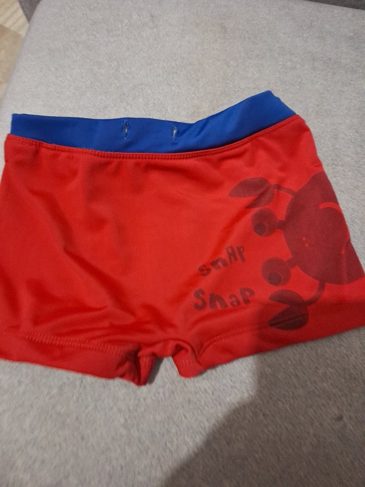 Erkek Çocuk Kırmızı Baskılı Şort Mayo - Görsel 5