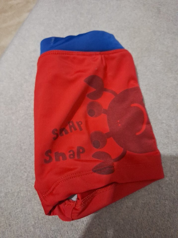 Erkek Çocuk Kırmızı Baskılı Şort Mayo - Görsel 4