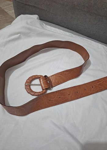 Kahverengi Deri Kadın Kemer - Görsel 2