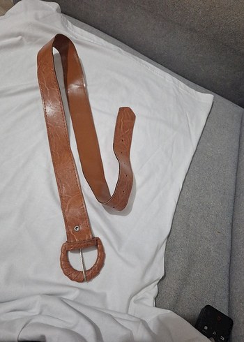 Kahverengi Deri Kadın Kemer - Görsel 4