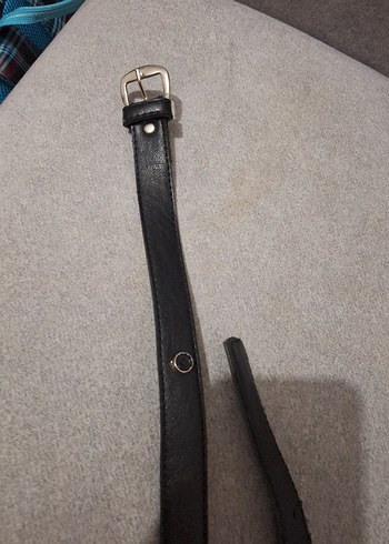 Kadın Siyah Deri Tokalı Kemer - Görsel 6