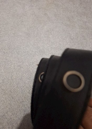 Kadın Siyah Deri Tokalı Kemer - Görsel 4