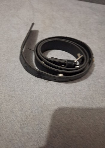 Kadın Siyah Deri Tokalı Kemer - Görsel 3