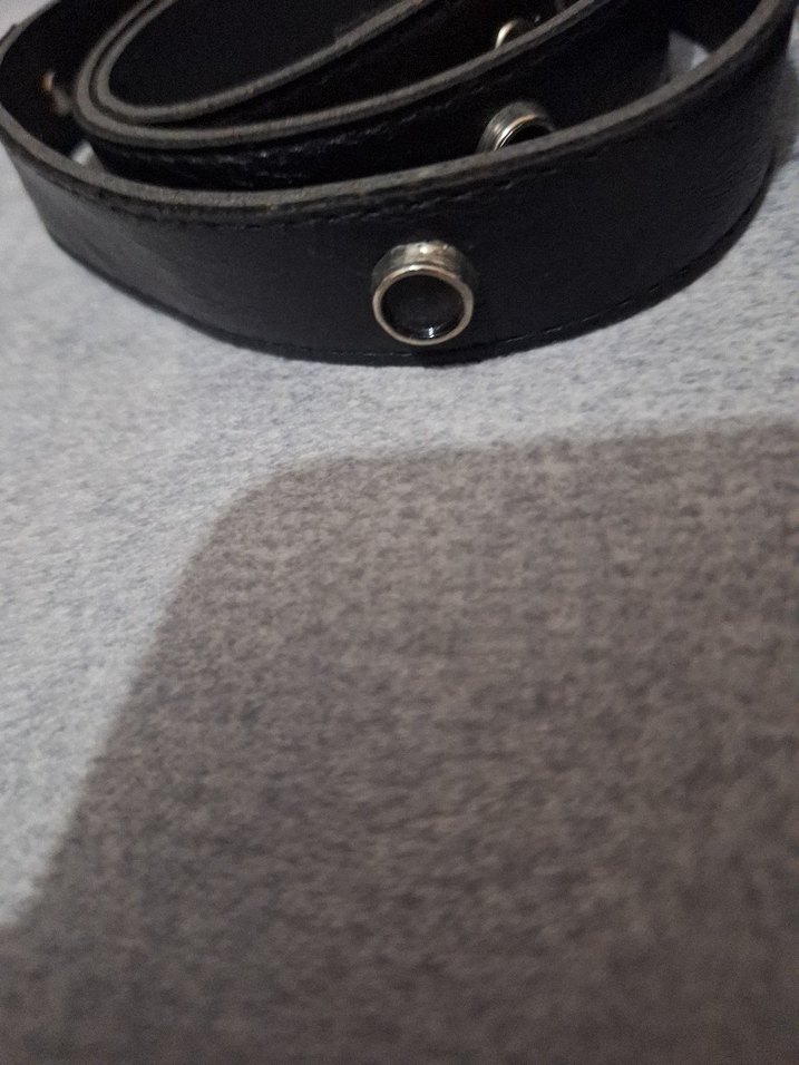 Kadın Siyah Deri Tokalı Kemer - Görsel 2