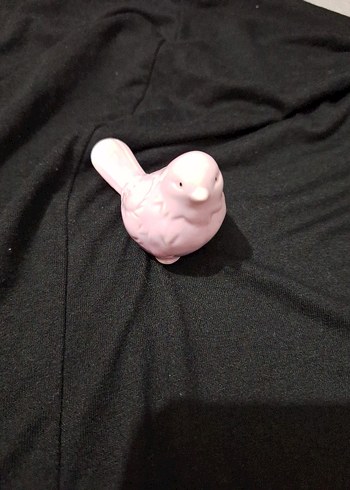 Pembe Pastel Kuş Figürü - Görsel 5