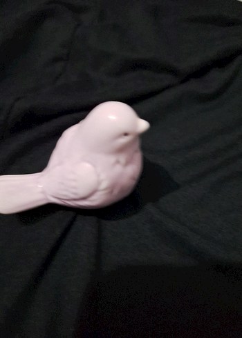 Pembe Pastel Kuş Figürü - Görsel 7