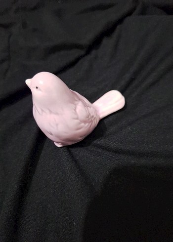 Pembe Pastel Kuş Figürü - Görsel 3
