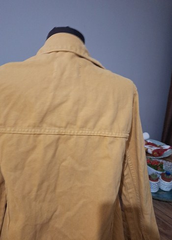 hardal renk kot mont m beden - Görsel 6