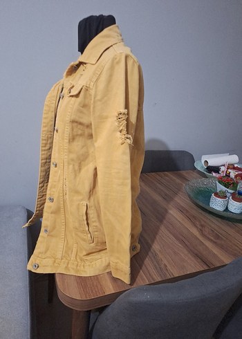 hardal renk kot mont m beden - Görsel 4