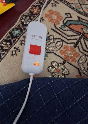 Lacivert Düz Desenli Battaniye elektirikli - Görsel 6