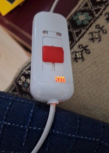 Lacivert Düz Desenli Battaniye elektirikli - Görsel 7