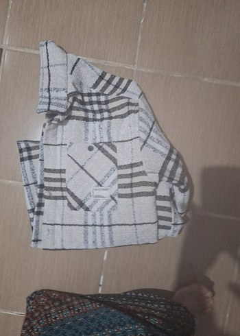 Gri Ekoseli Kadın Uzun Kollu Gömlek - Görsel 5