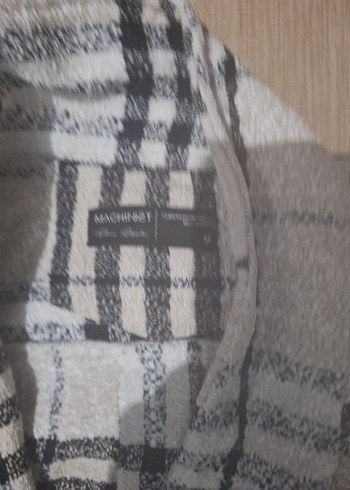 Gri Ekoseli Kadın Uzun Kollu Gömlek - Görsel 6