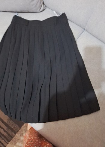 Siyah Pilili Mini Etek 36 beden giyilmedi - Görsel 5