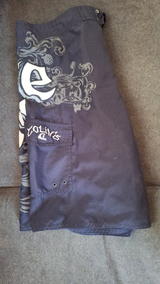 Mavi Baskılı Erkek Midi Yüzme Şortu - Görsel 5