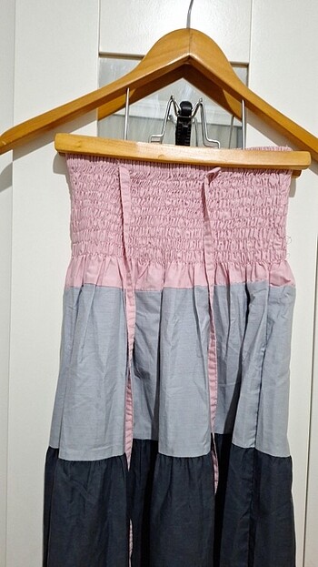 36 beden omuz detaylı elbise - Görsel 3