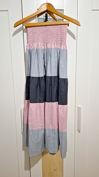 36 beden omuz detaylı elbise - Görsel 4