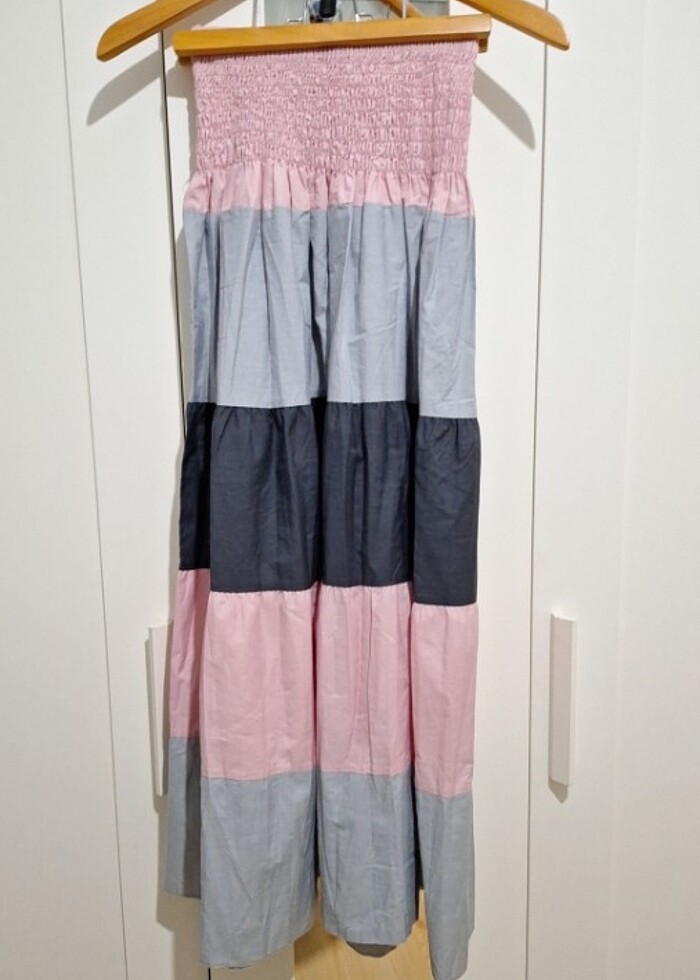 36 beden omuz detaylı elbise - Görsel 4