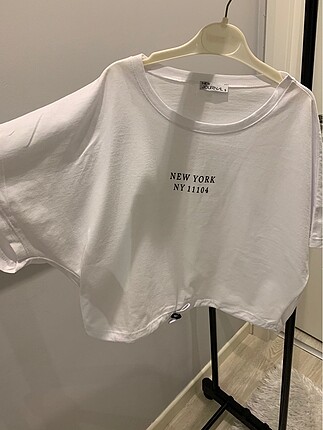 Etek İpli Crop Tshirt