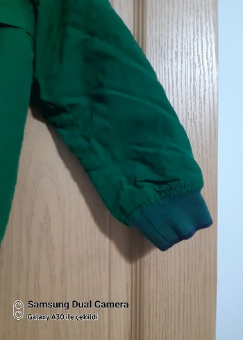 Zara Erkek Çocuk Haki Fermuarlı mont