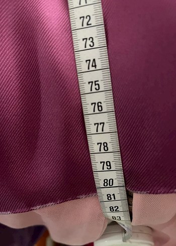 Mor Düğmeli Saten Kadın Gömlek - Görsel 11