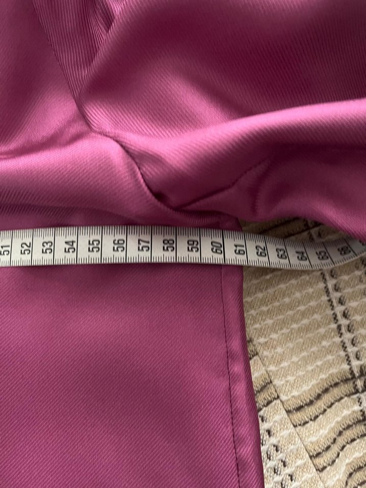 Mor Düğmeli Saten Kadın Gömlek - Görsel 5